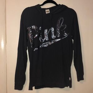 VS PINK Bling Hooded Shirt